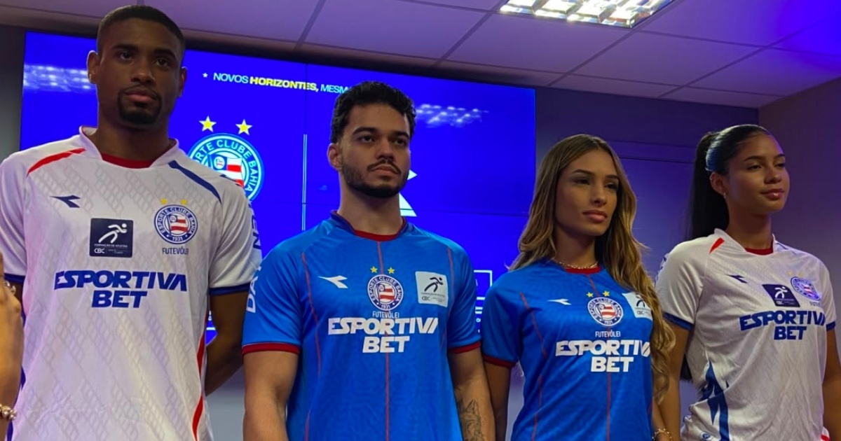 Após 18 anos, Diadora retorna ao Bahia como fornecedora da Associação; veja uniformes