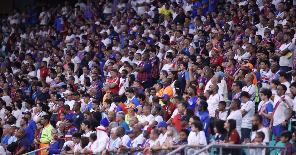 Bahia encerra primeiro turno com 3ª melhor média de público do Brasileirão