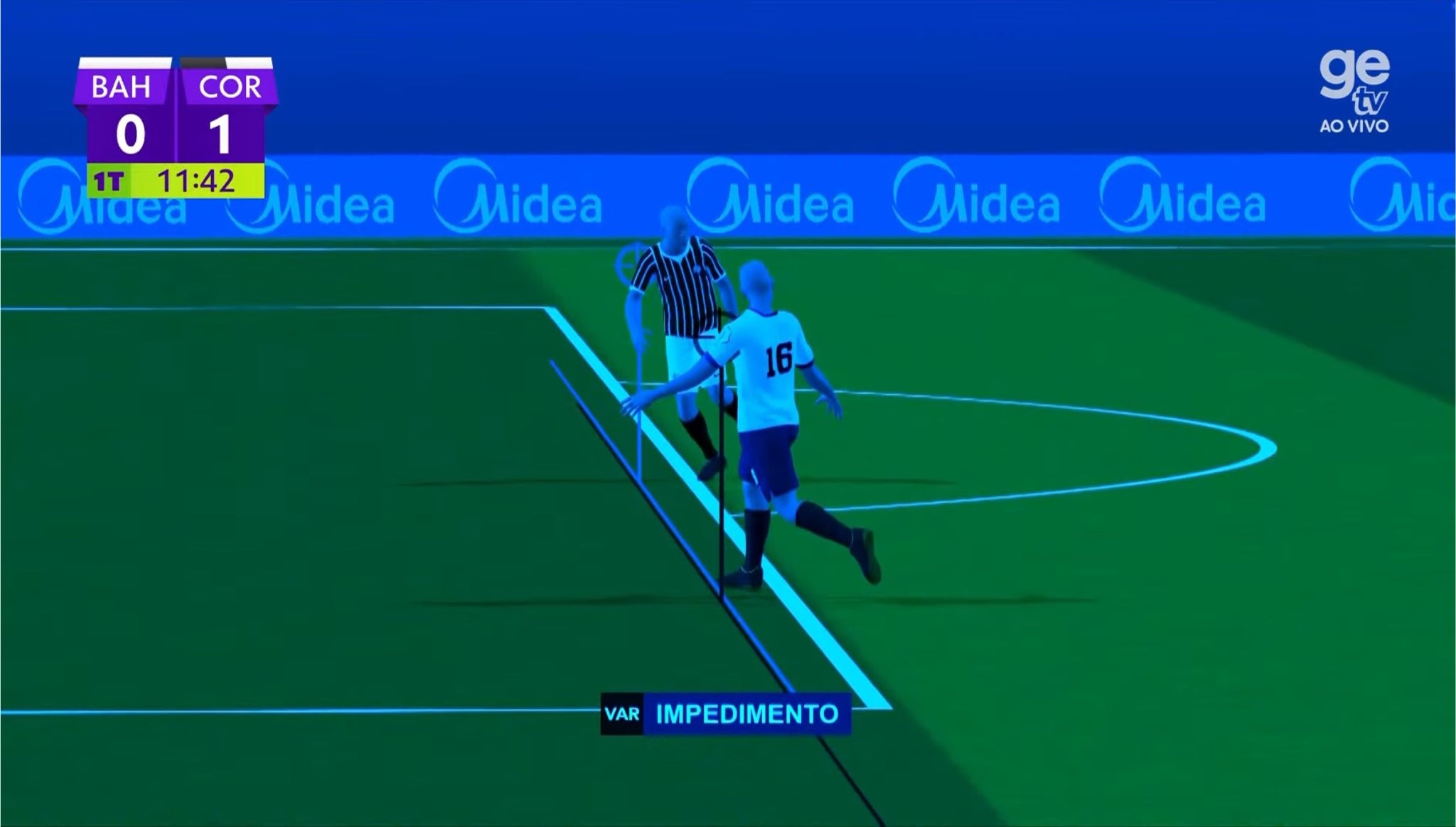 Bahia x Corinthians tem primeiro gol anulado pelo semiautomático no Brasileirão