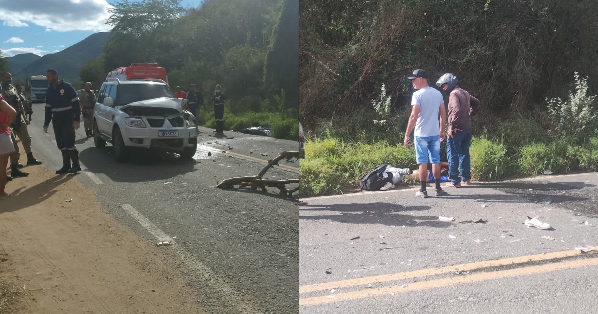 Motociclista morre após colisão com Pajero na BR-330, em Jequié