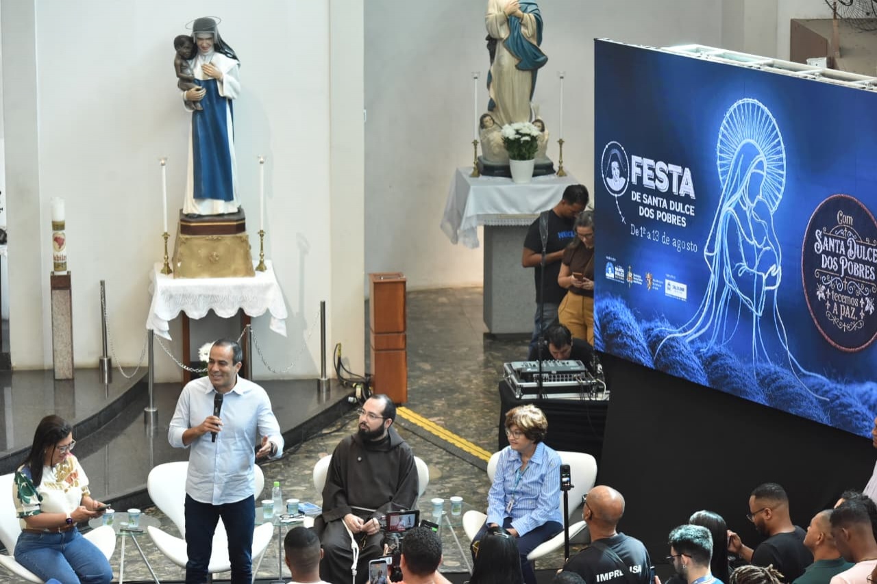 Prefeitura apresenta programação da Festa de Santa Dulce dos Pobres e anuncia novos projetos para fortalecer parceria