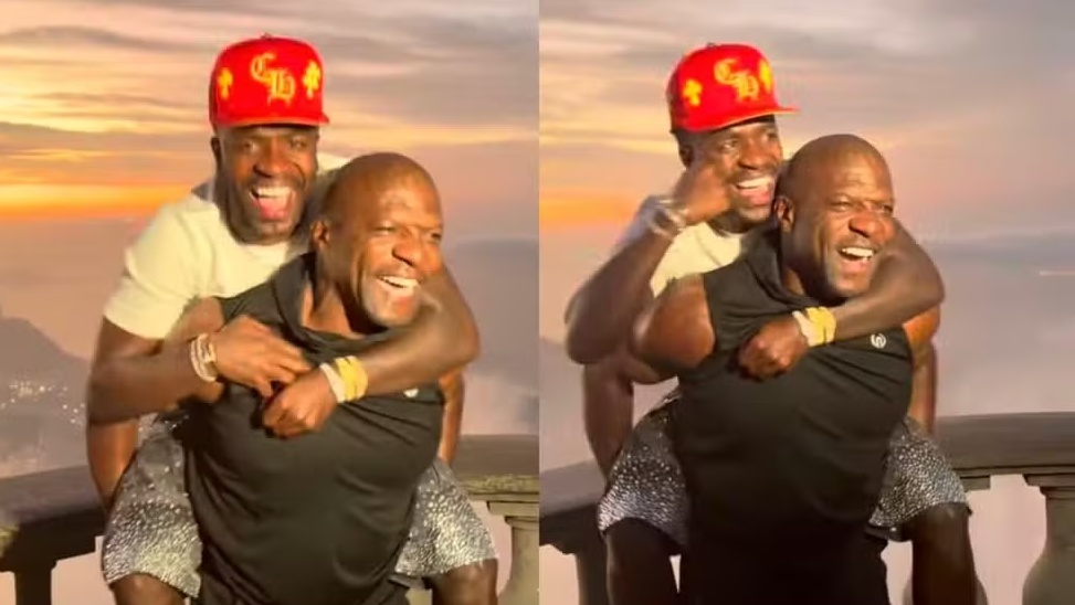 Vini Jr. e Terry Crews se conhecem no Cristo Redentor e ator se declara: 