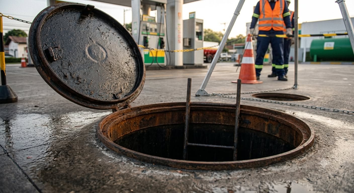 Homem morre durante limpeza de tanque subterrâneo de posto de combustíveis no interior baiano