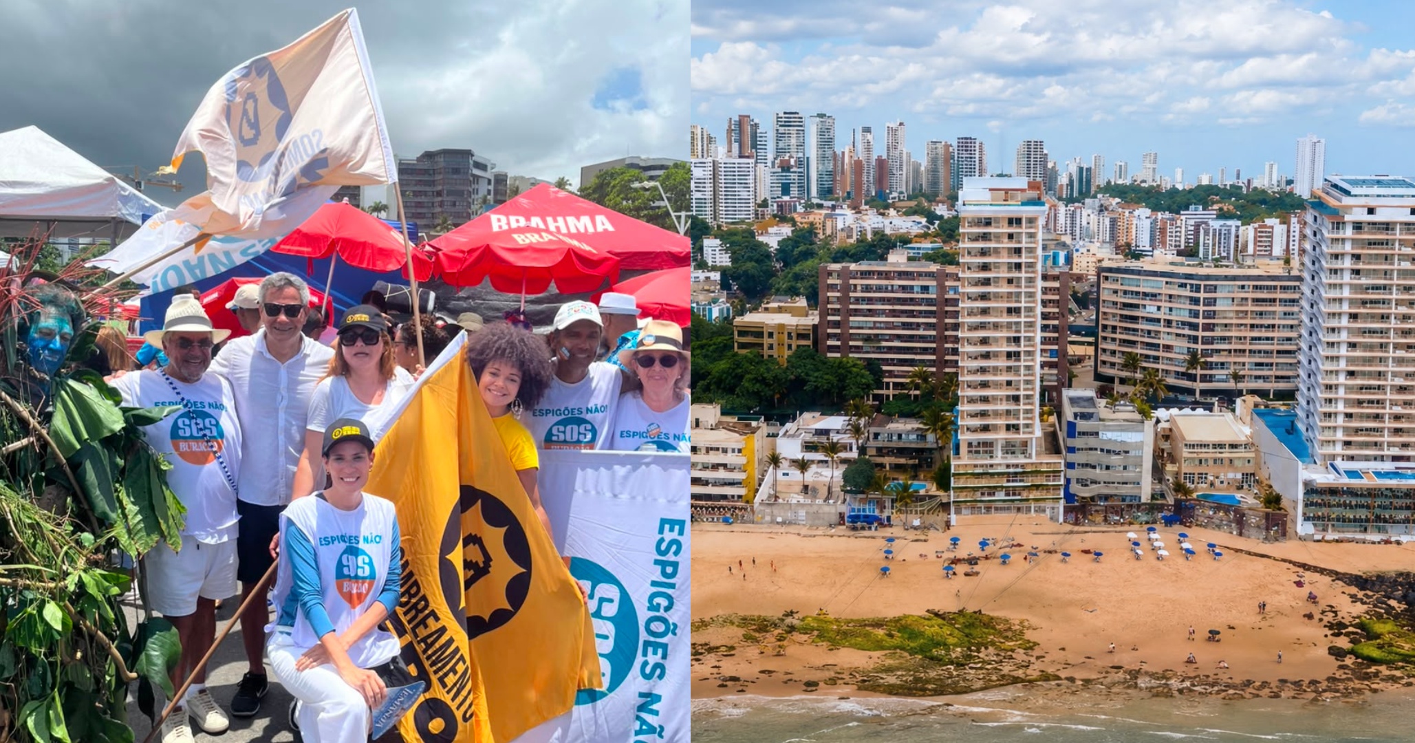 Movimentos ambientalistas realizam plenária nesta sexta-feira contra o sombreamento da orla de Salvador