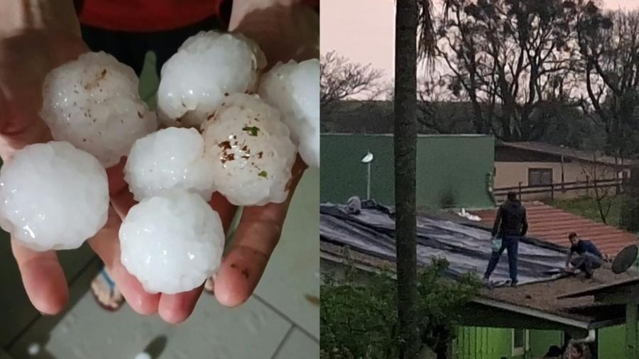 Temporais e granizo deixam ao menos dois mortos e afetam mais de 30 municípios no RS