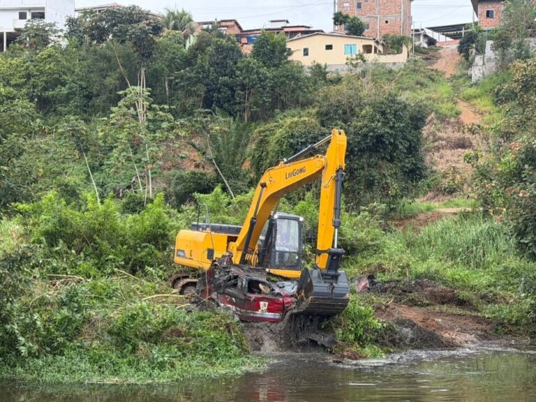 VÍDEO: Carro da Câmara de município é encontrado durante limpeza do Rio Jiquiuriçá