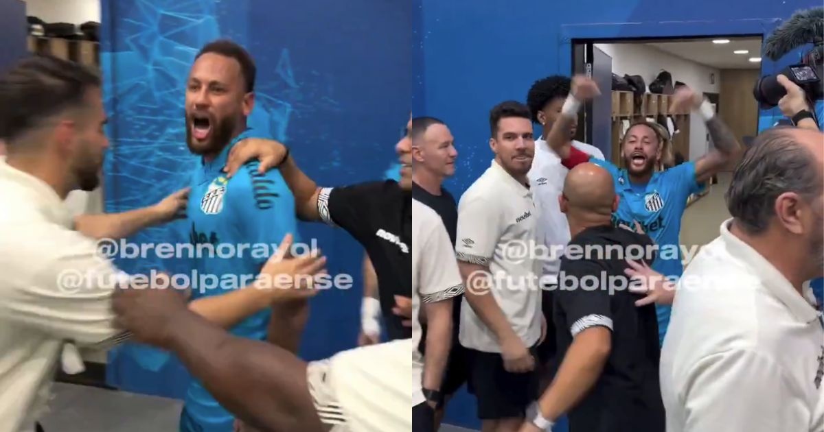 VÍDEO: Neymar provoca dirigentes do Remo após classificação do Santos e gera confusão no túnel do Mangueirão