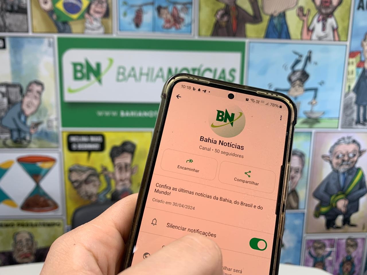 Canal do Bahia Notícias no WhatsApp é ferramenta para leitores se manterem informados