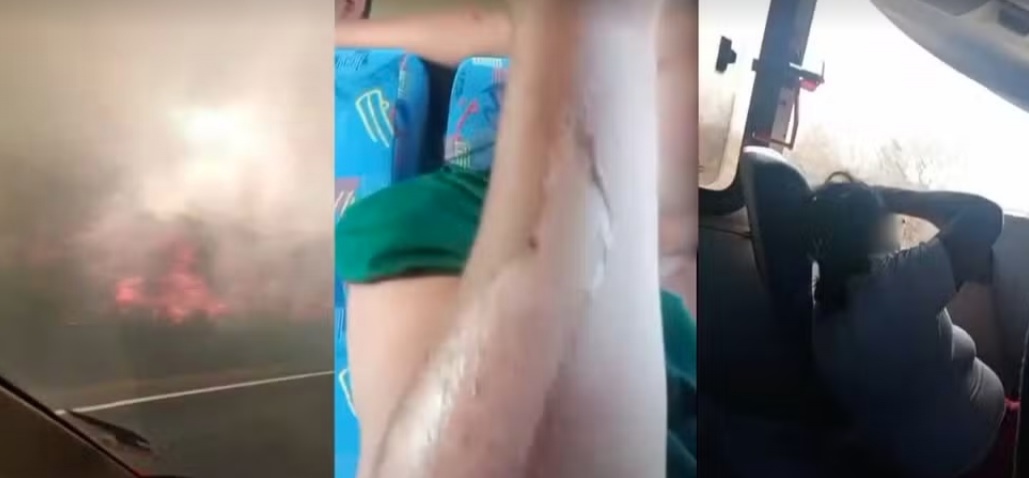 Dezenove passageiros de ônibus ficam feridos após incêndio atingir pista na Bahia
