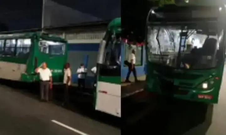 Acidente entre ônibus deixam 11 rodoviários feridos em Salvador 