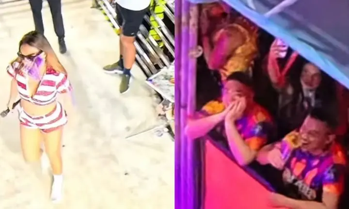 Alinne Rosa registra boletim de ocorrência contra folião após agressão no Fortal