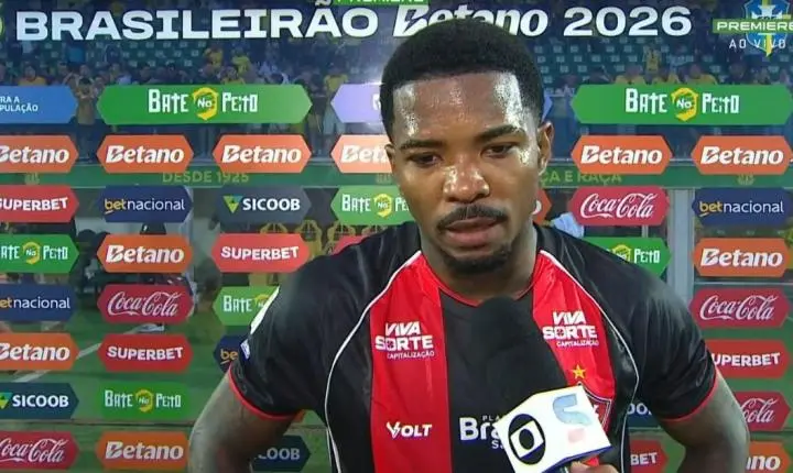 Cacá lamenta queda de intensidade do Vitória após empate com o Mirassol: “Ficamos em cima do resultado”