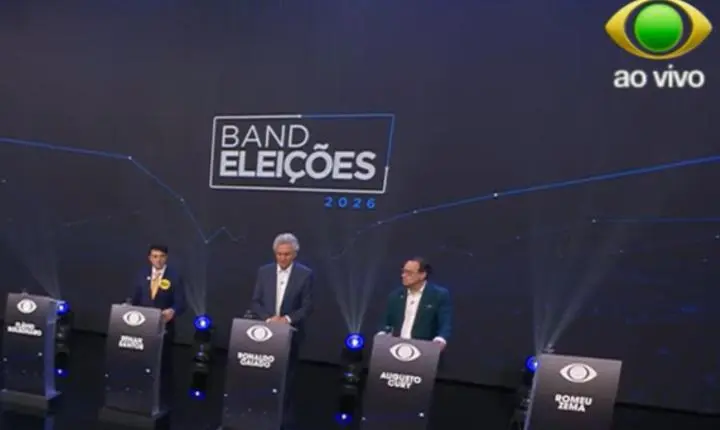 Com falsa “desistência” de Cury, debate presidencial da Band é marcado por ausência de Lula, Flávio e Zema