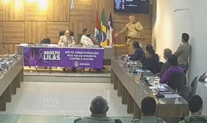 Debate sobre segurança gera tensão durante sessão de Câmara de Vereadores na Bahia 