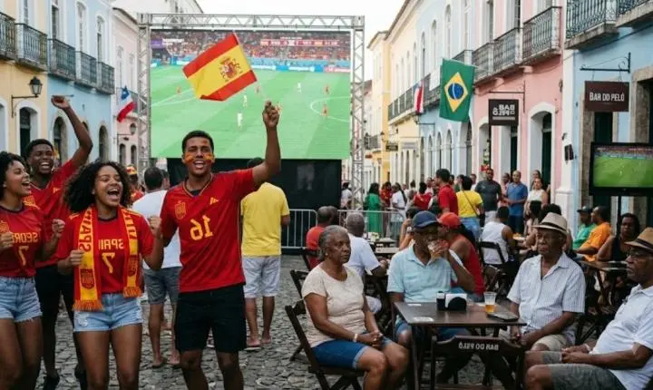 Duplamente/Bahia Notícias: jovens de Salvador torcem pela Espanha, enquanto idosos preferem não escolher lado na final da Copa 