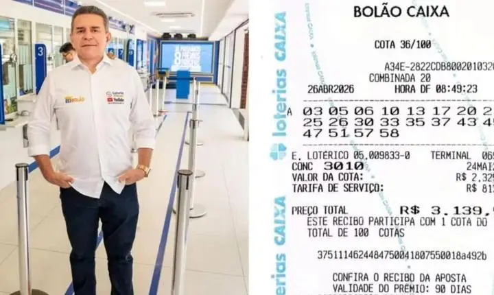 Lotérica que vendeu bolão vencedor da Mega-Sena já teve três apostas milionárias