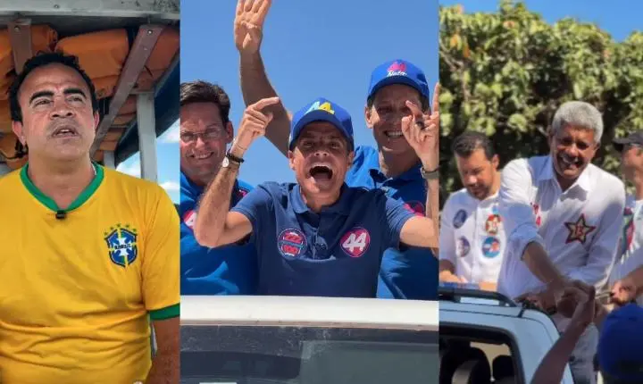 Mapeamento revela estratégias de rota e quilometragem dos candidatos ao Governo da Bahia; confira mapas