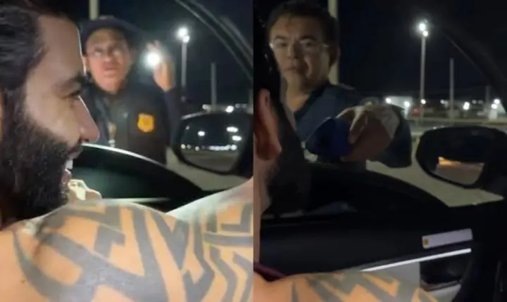 VÍDEO: Gusttavo Lima é parado em blitz da Lei Seca e policial não reconhece cantor