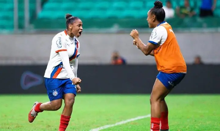 Yanne pega pênalti, e Bahia empata com Palmeiras na ida das quartas do Brasileirão Feminino